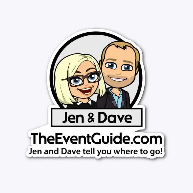 TheEventGuide.com Jen and Dave Sticker