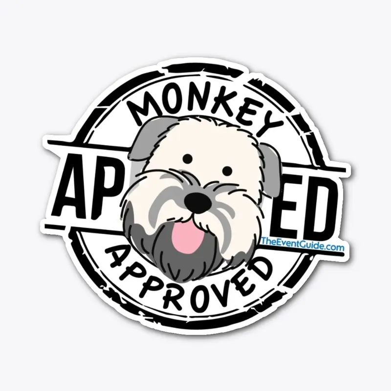 Monkey Approved Die-Cut Sticker